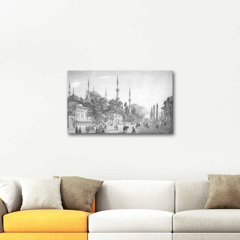 Eugene Flandin Sultanahmet Mosque Constantinople Art Print