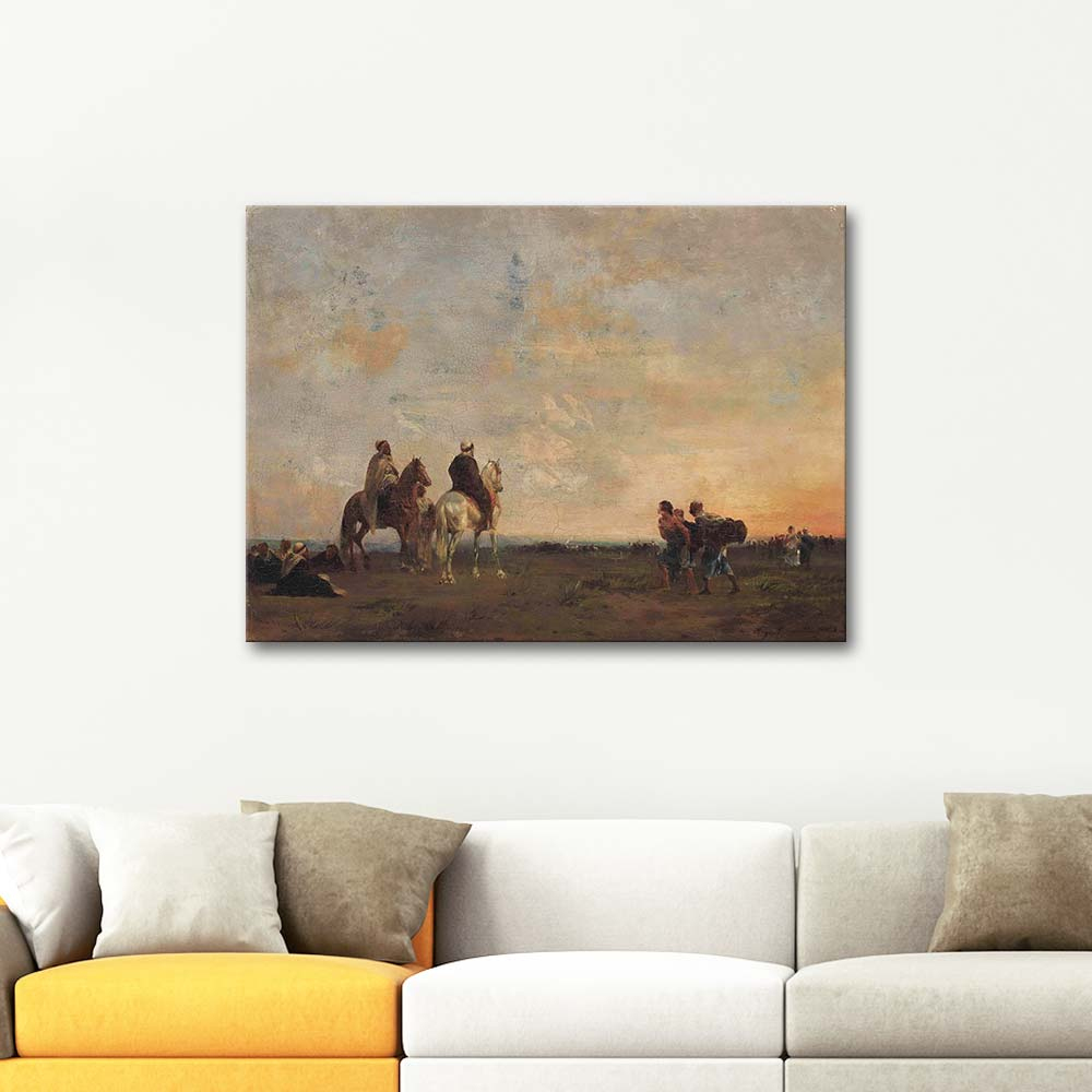 Eugene Fromentin In The Desert Art Print