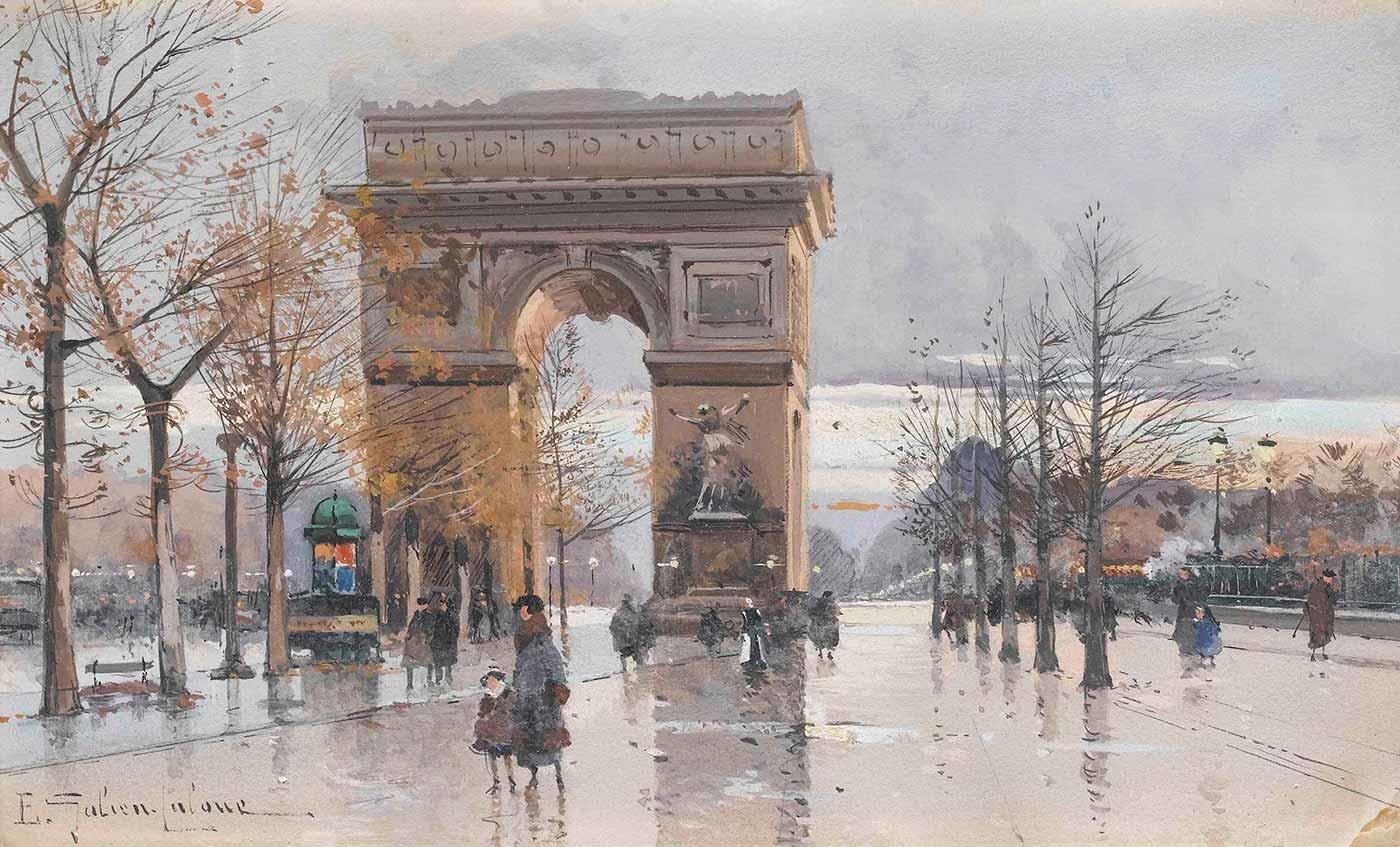 Eugene Galien-Laloue Zafer Takı Kanvas Tablo