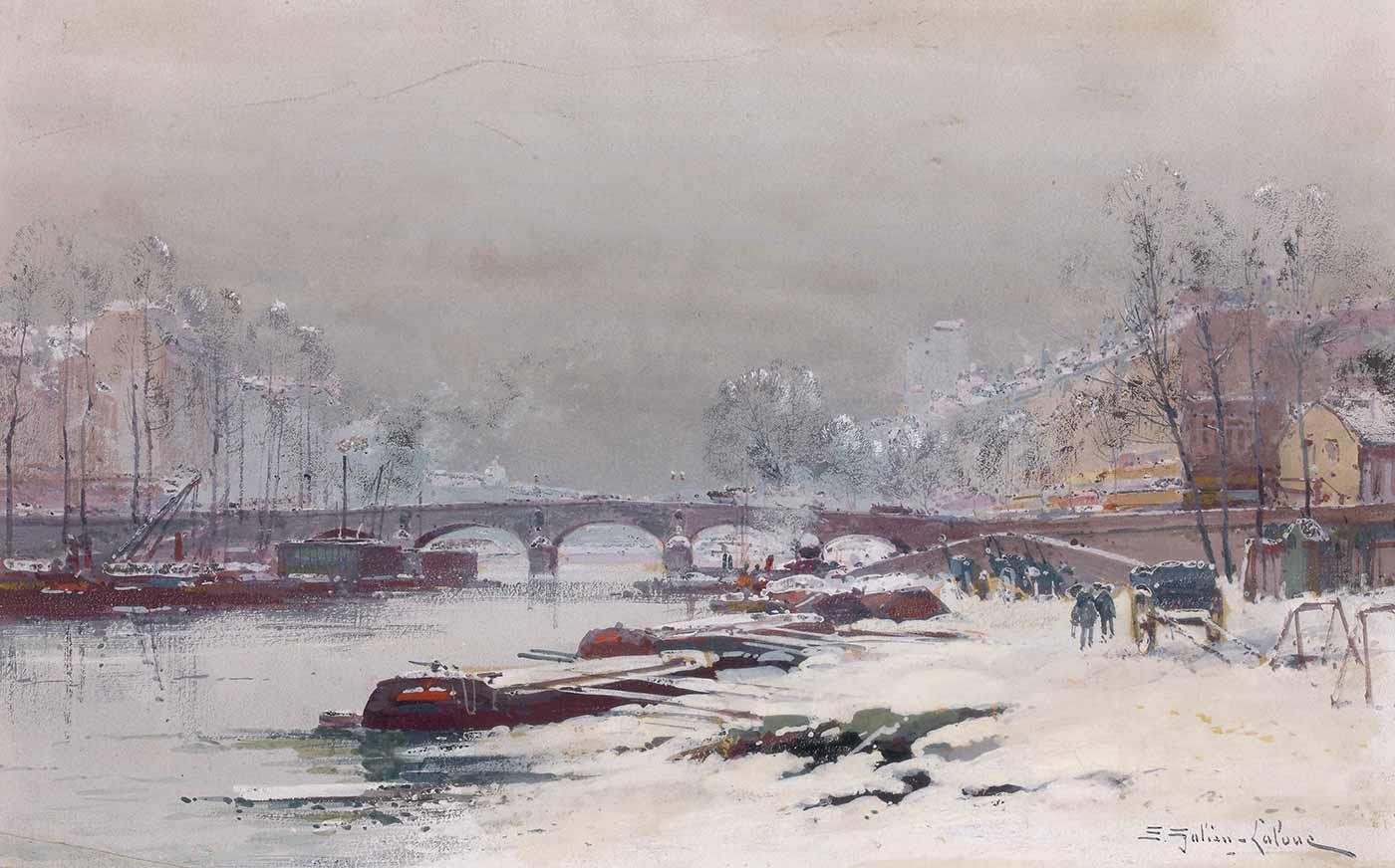 Eugene Galien-Laloue Pigalle Kanvas Tablo
