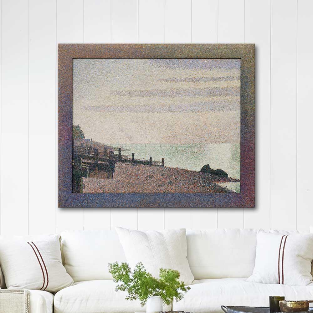 Georges Seurat Honfleur Akşamı Kanvas Tablo