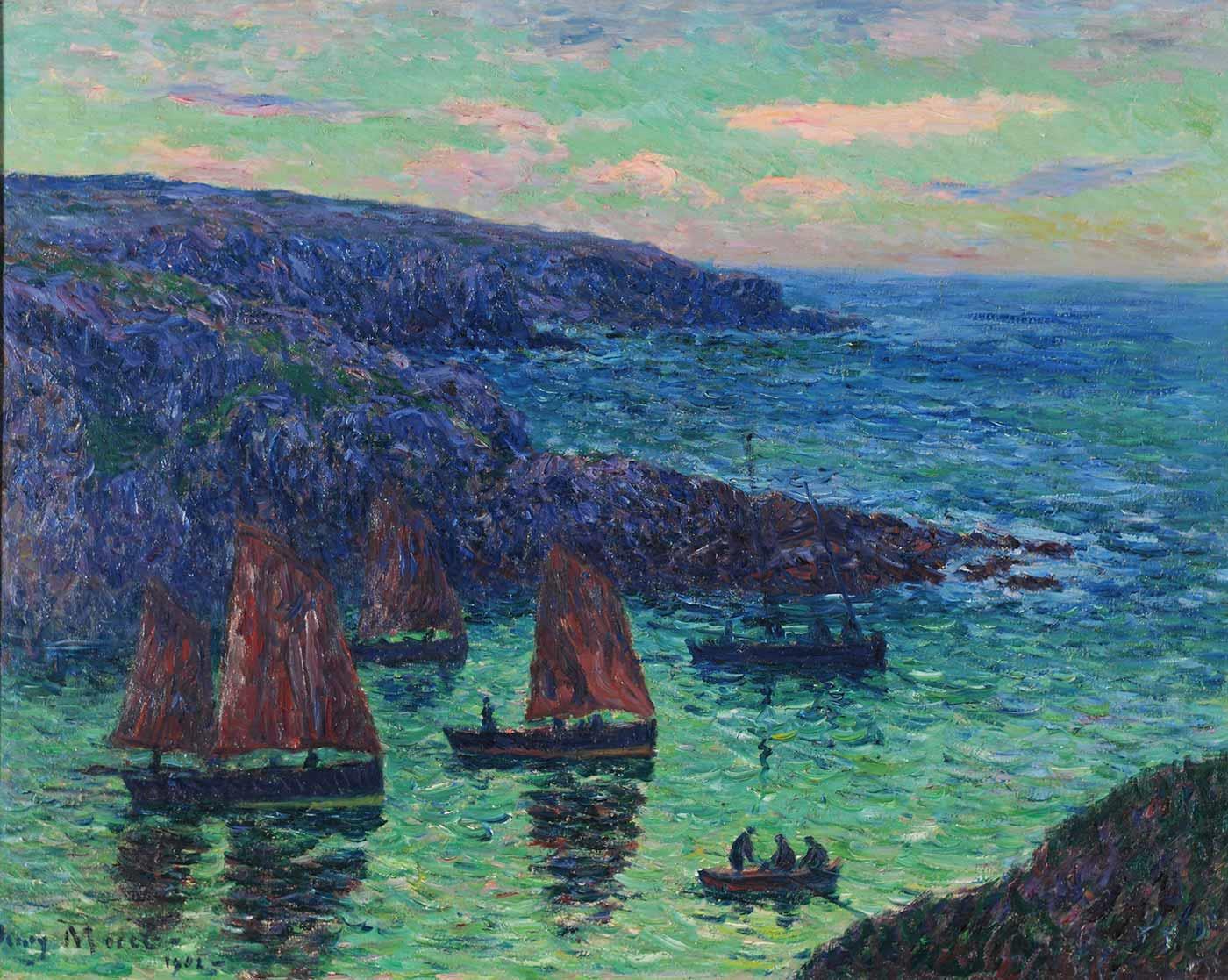 Henry Moret Douëlan'da Akşam Kanvas Tablo