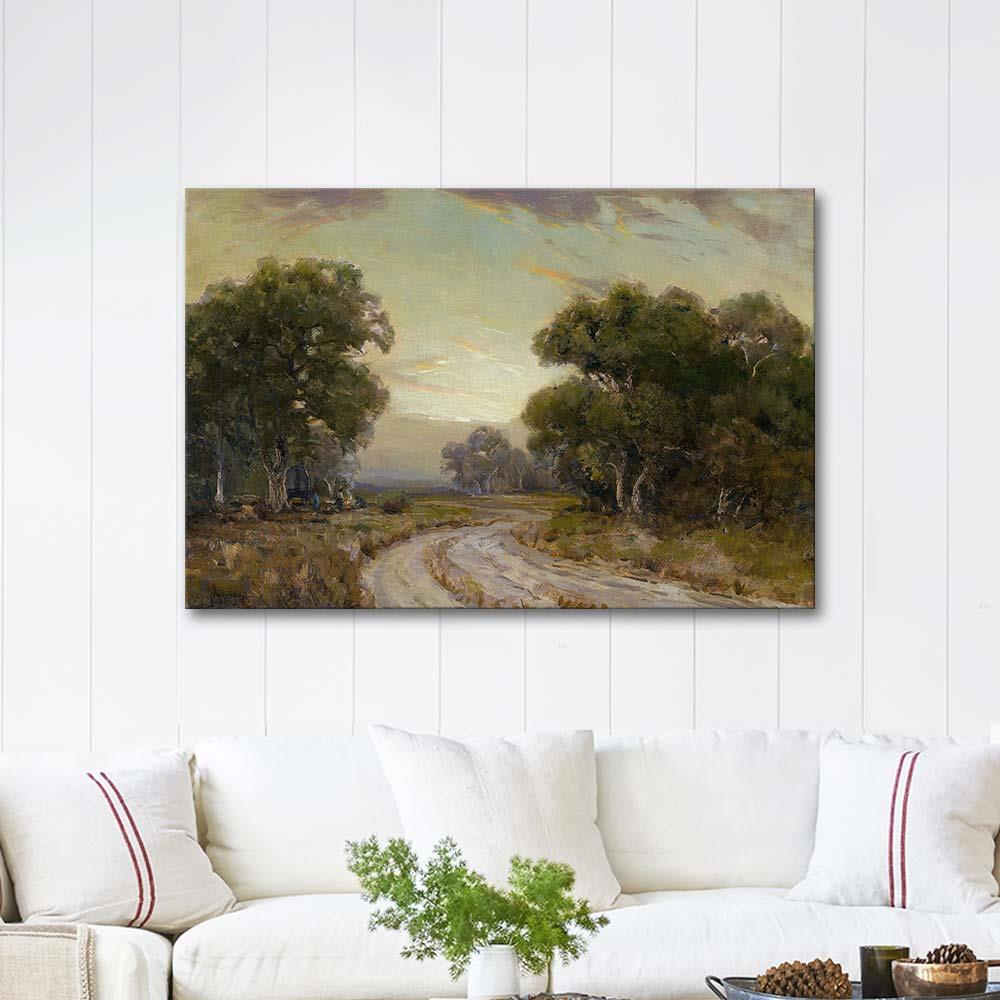 Evening Near Jackson, Southwest Texas by Julian Onderdonk as Art Print