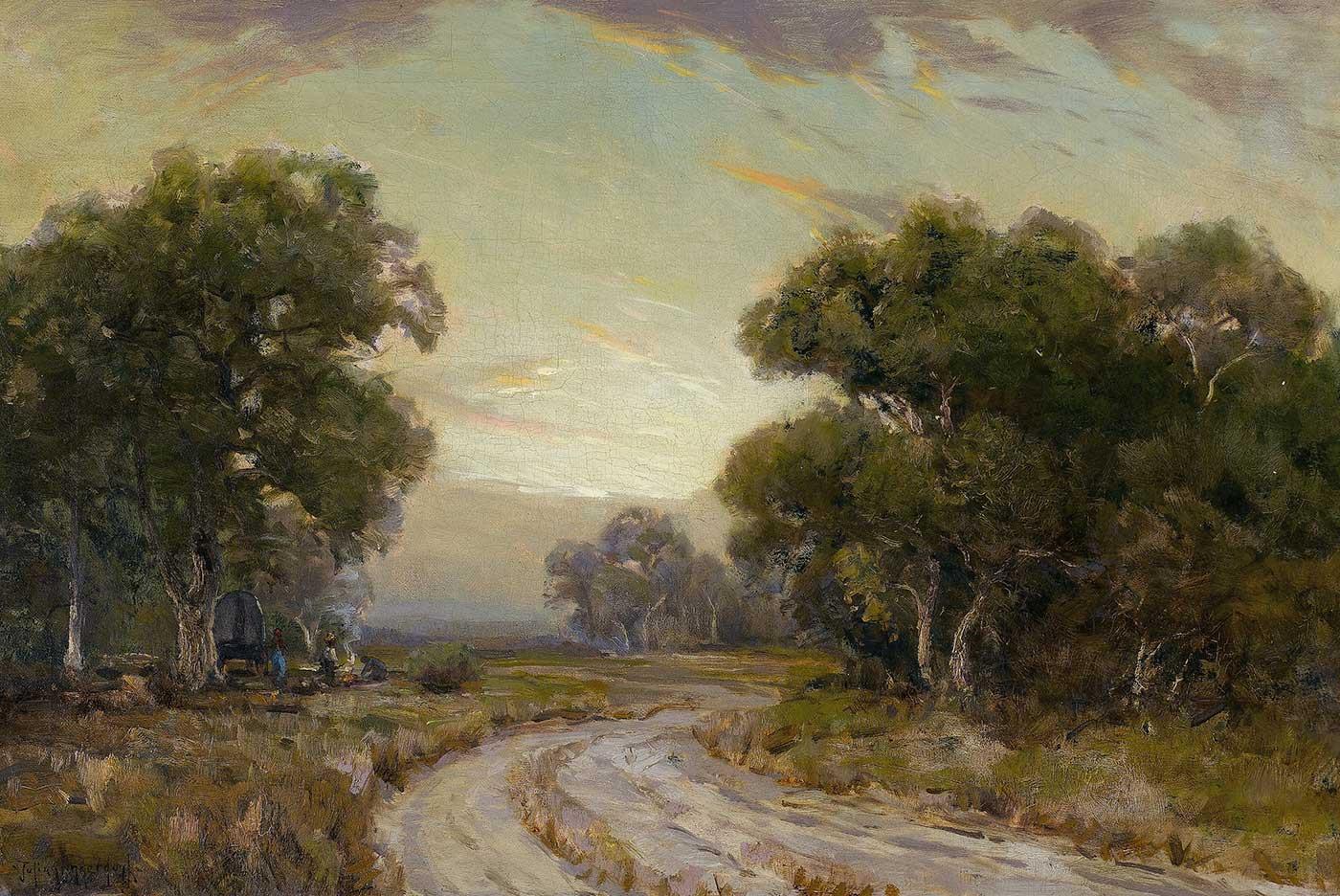 Evening Near Jackson, Southwest Texas by Julian Onderdonk