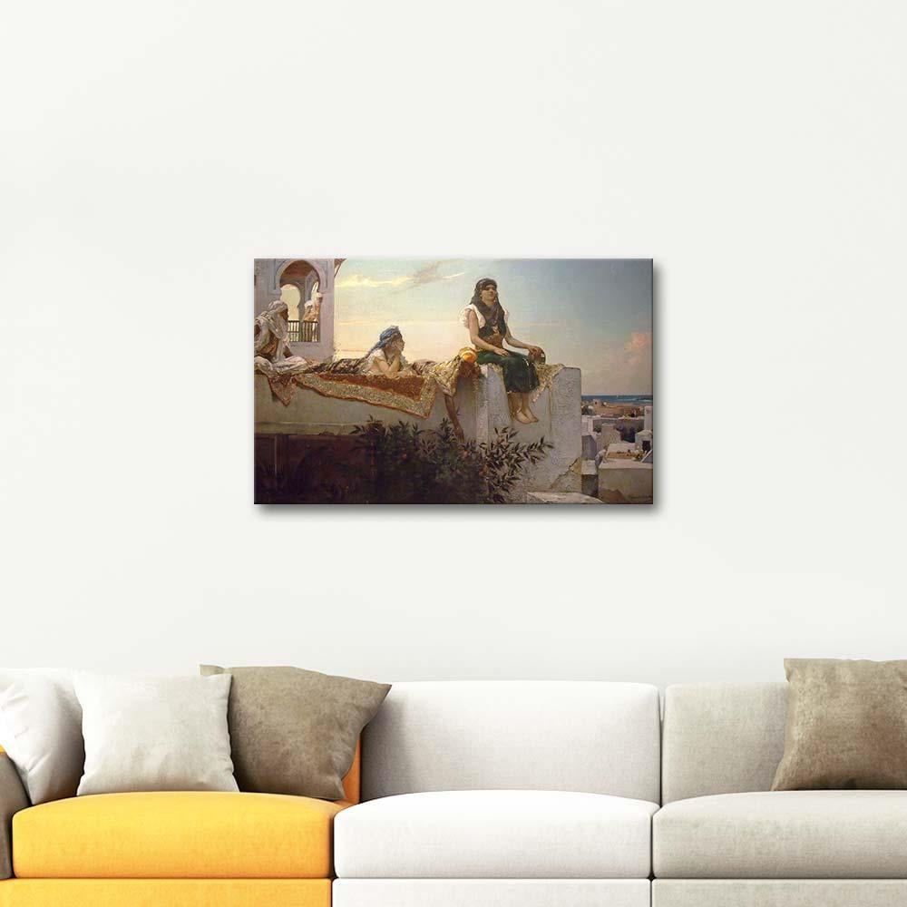 Evening on the Terrace by Jean Joseph Benjamin Constant as Art Print