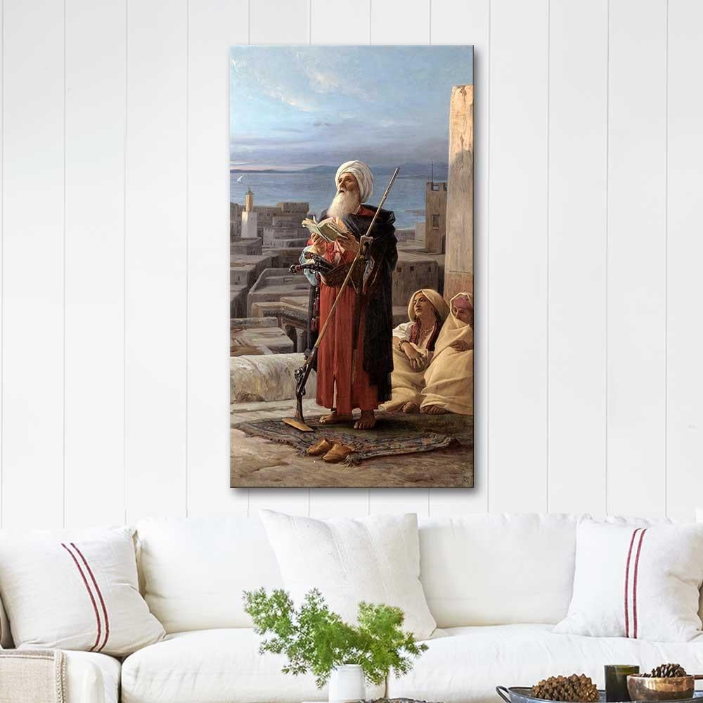 Evening Prayer in Tangier by Jean Jules Antoine Lecomte du Nouÿ as Art Print