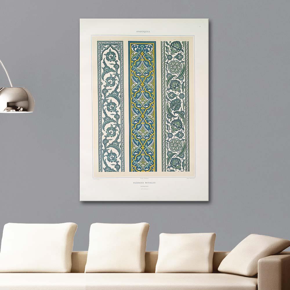 Faïences Murales Bordeures by Emile Prisse d'Avennes as Art Print