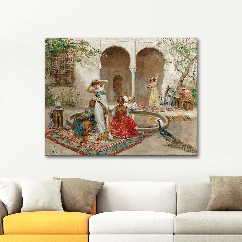 Fabio Fabbi Harem Avlusunda Dans Kanvas Tablo
