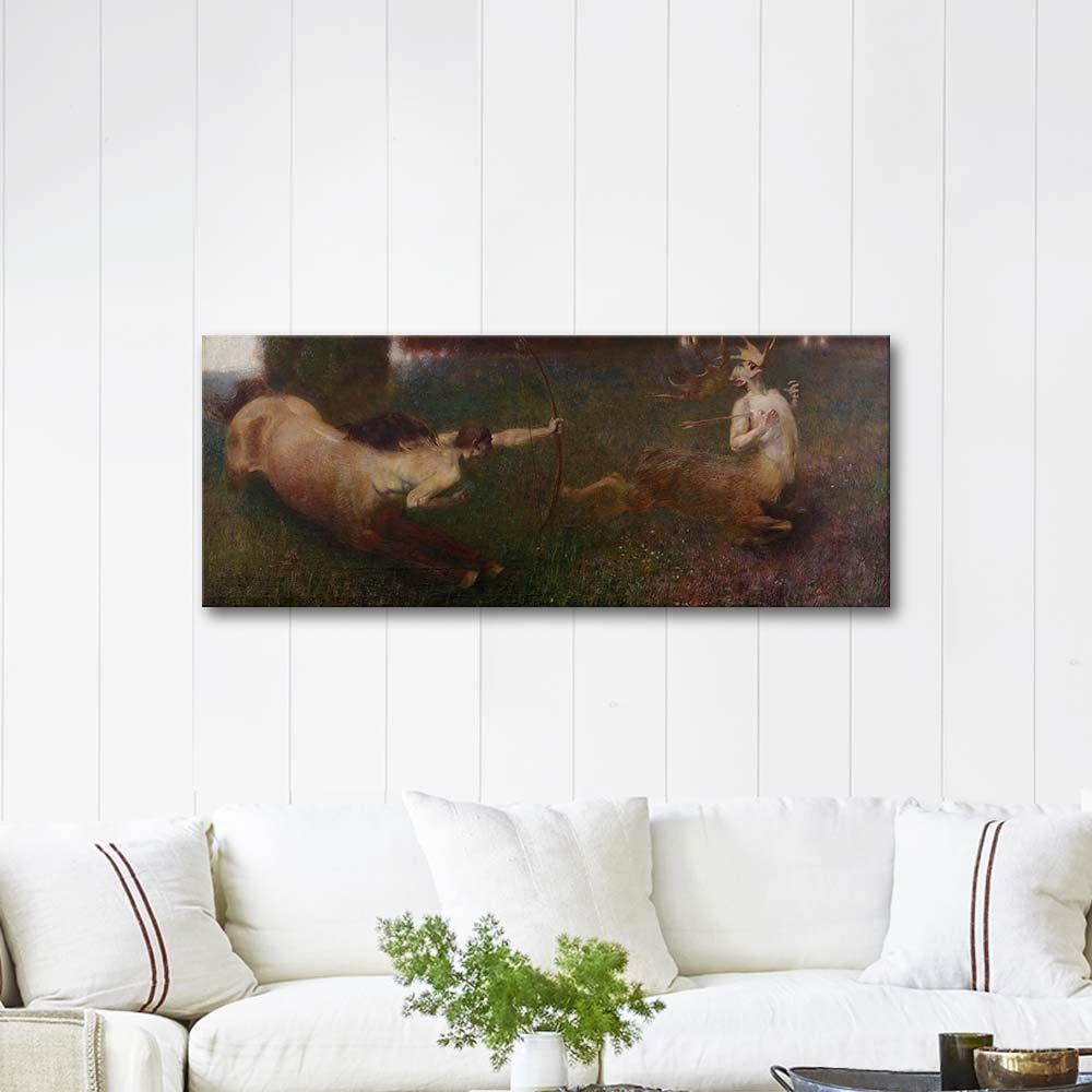 Fantastic Hunt by Franz von Stuck as Art Print