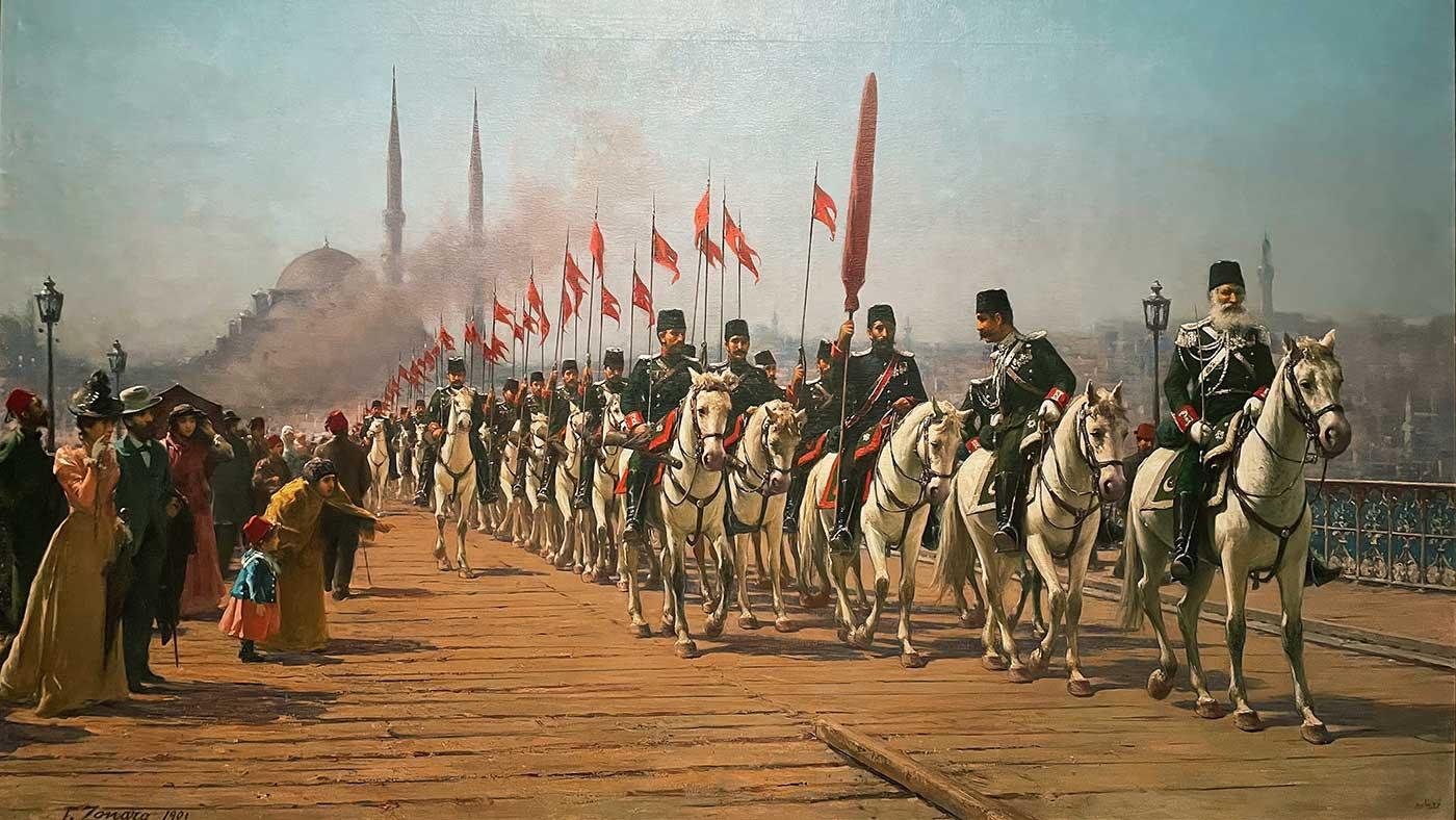 Ertugrul Cavalry Regiment by Fausto Zonaro