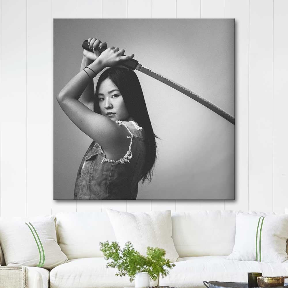 Felipe Cardoso Japanese Ninja Girl Art Print
