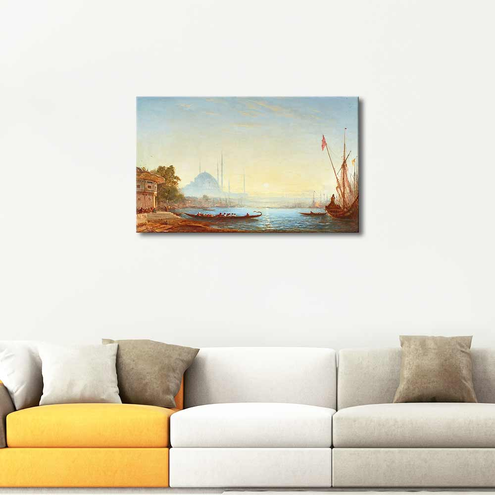 Felix Ziem View of Constantinople and the Bosphorus Art Print