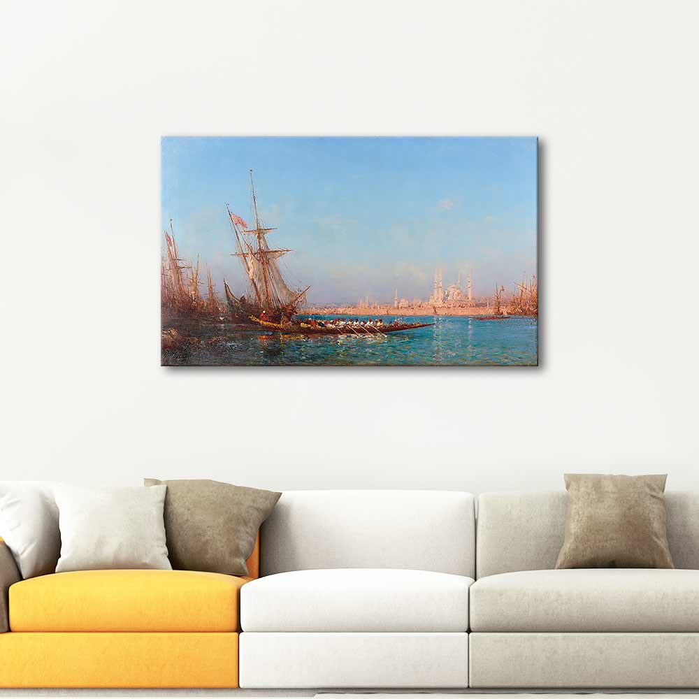 Felix Ziem View of Constantinople Art Print