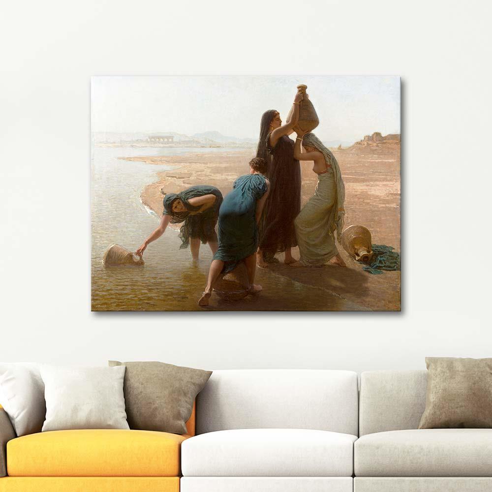 Fellaheen Women by the Nile by Leon Belly as Art Print