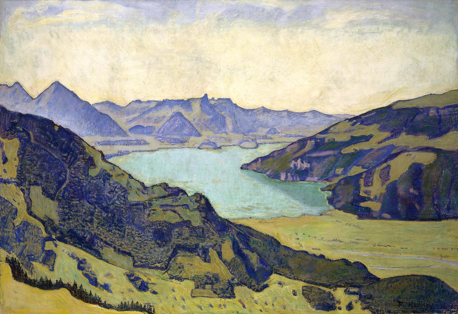 Ferdinand Hodler Lake Thun From Breitlauenen Art Print