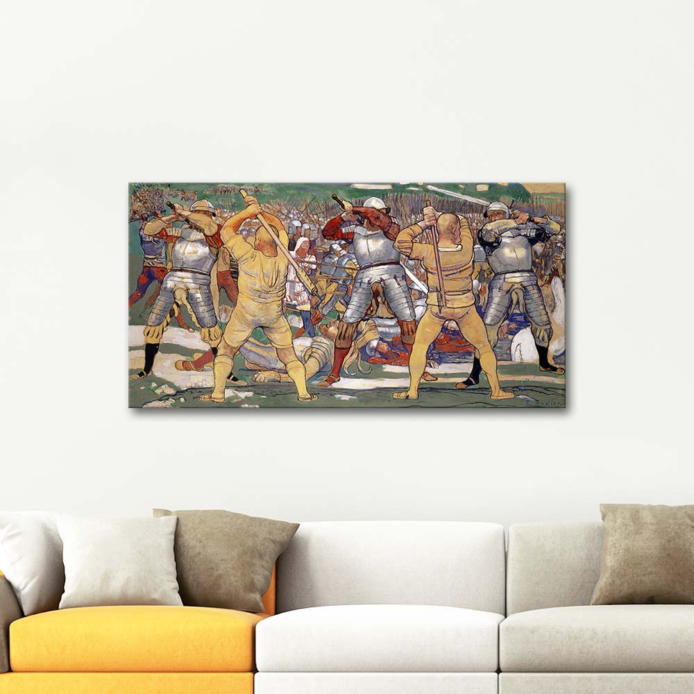 Ferdinand Hodler The Battle Of Näfels Art Print