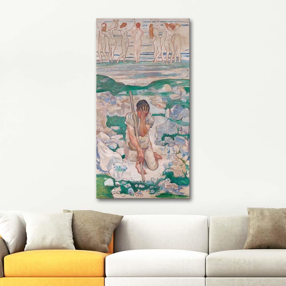 Ferdinand Hodler The Dream Of The Shepherd Art Print
