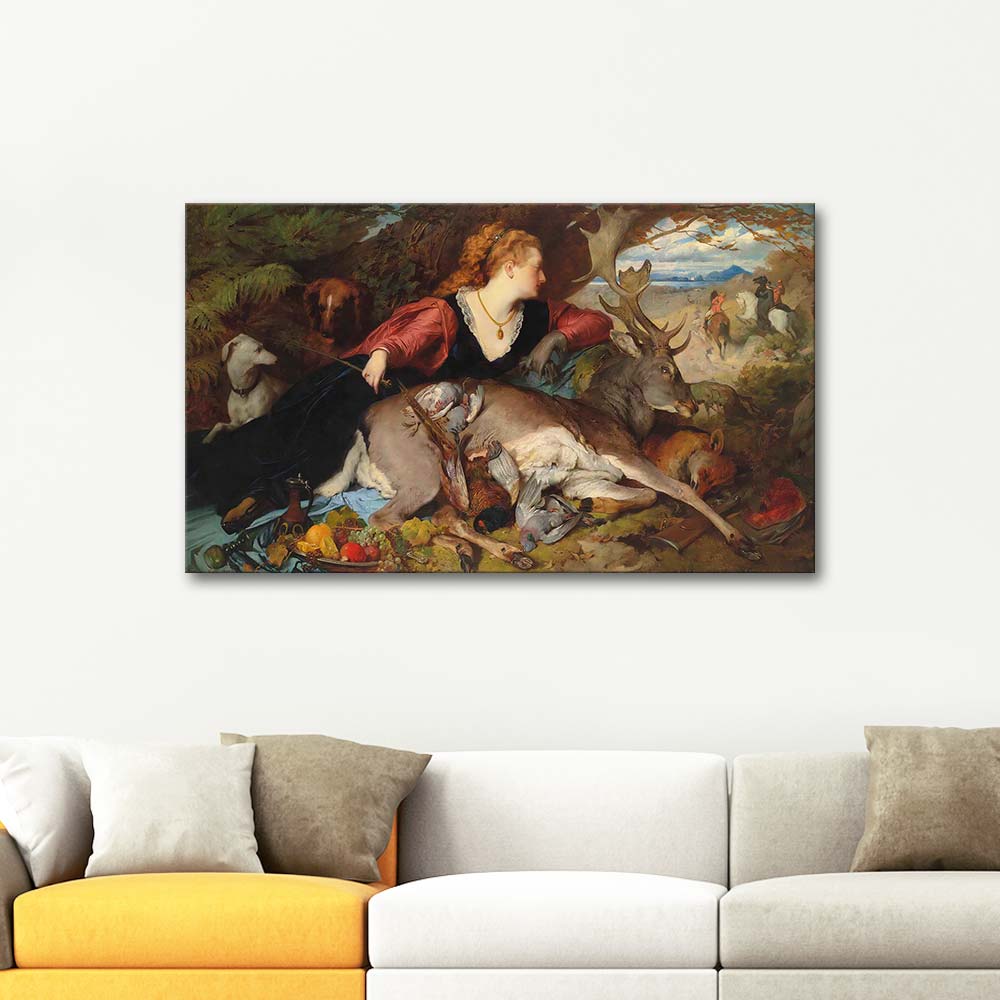 Ferdinand Keller Diana Amongst The Spoils Of The Hunt Art Print
