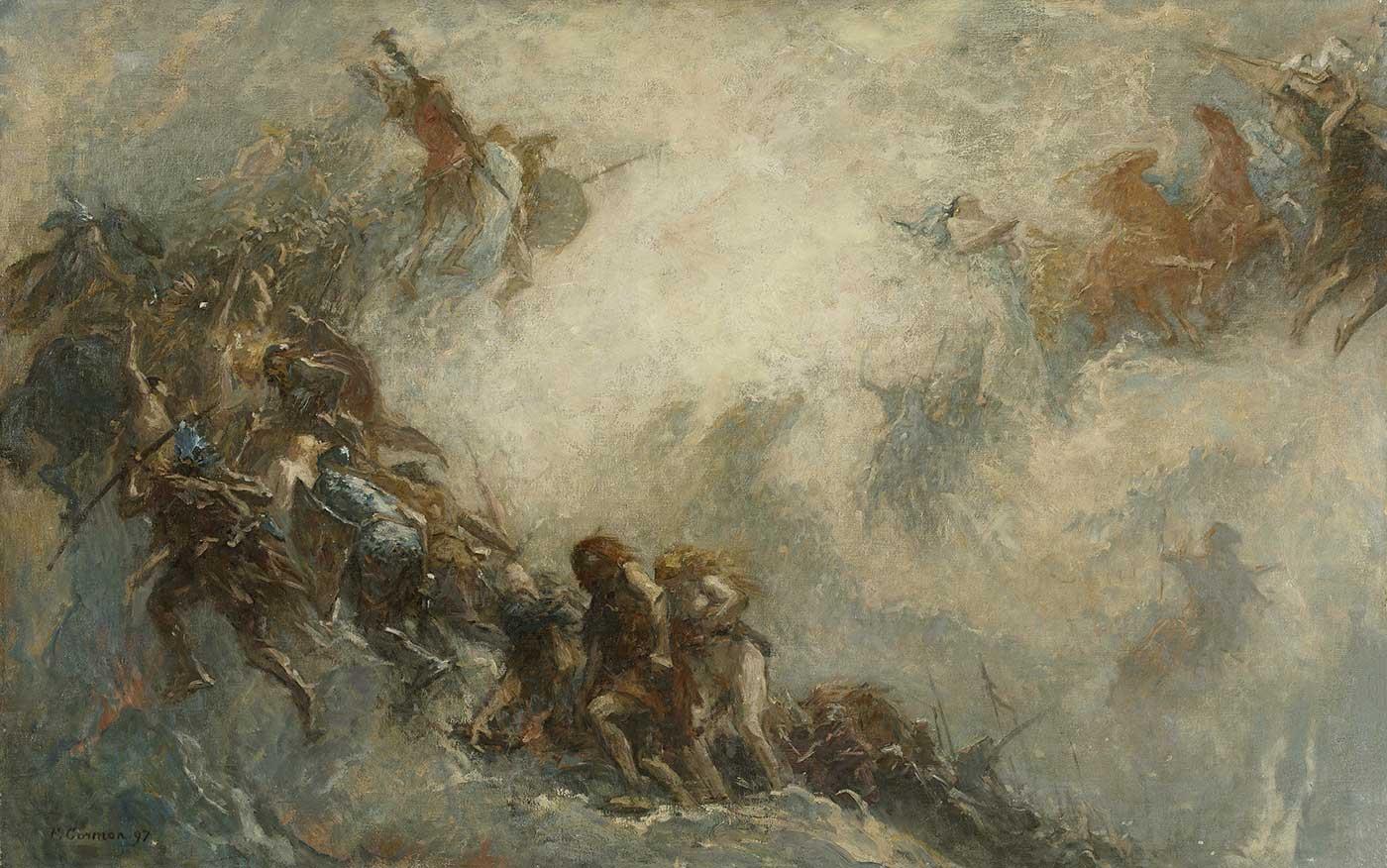 Fernand Cormon Les Races Humaines Art Print