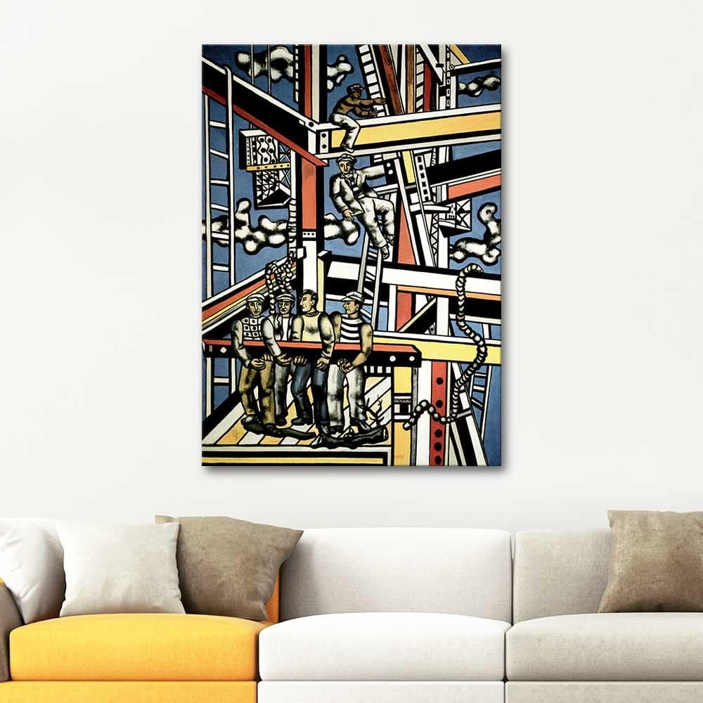 Fernand Leger İnşaat İşçileri Kanvas Tablo