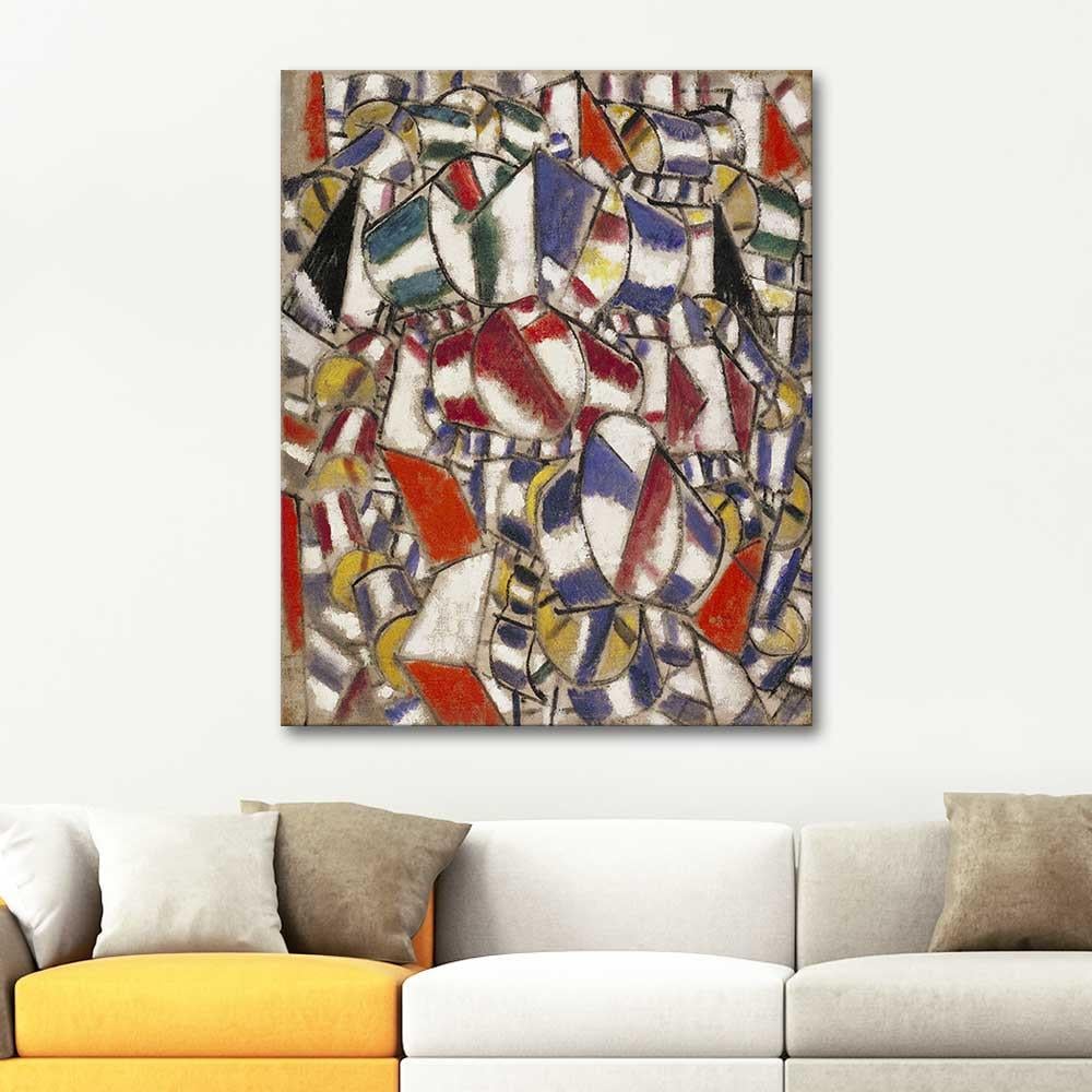 Fernand Leger Formların Kontrastı Kanvas Tablo