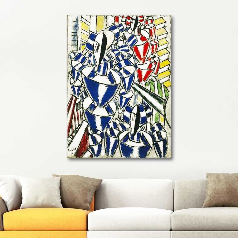 Fernand Leger Rus Balerinlerin Çıkışı Kanvas Tablo