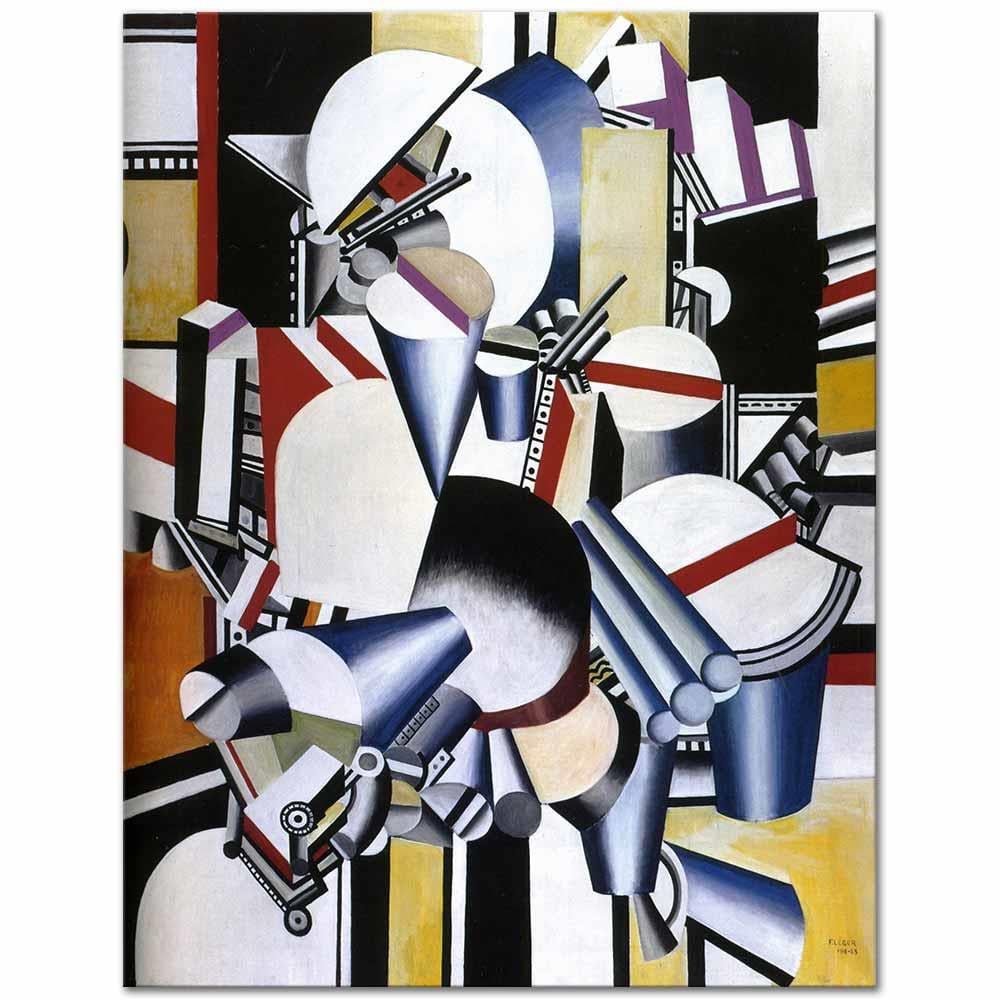 Fernand Leger Mekanik Kompozisyon Kanvas Tablo