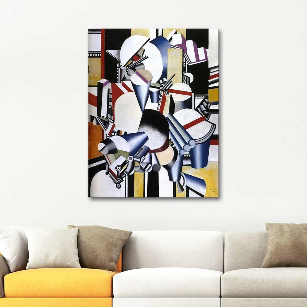Fernand Leger Mekanik Kompozisyon Kanvas Tablo
