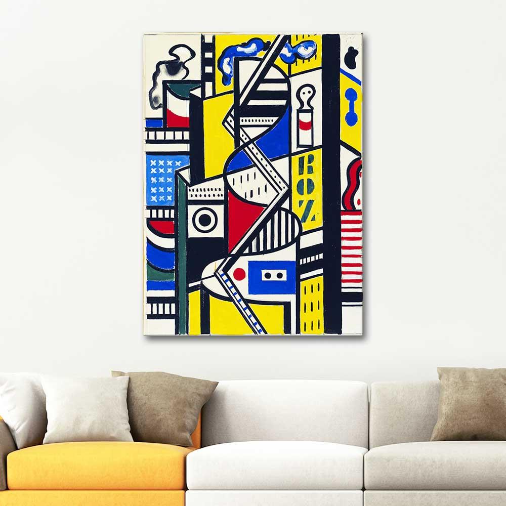 Fernand Leger Study for Cinematic Mural VI Art Print