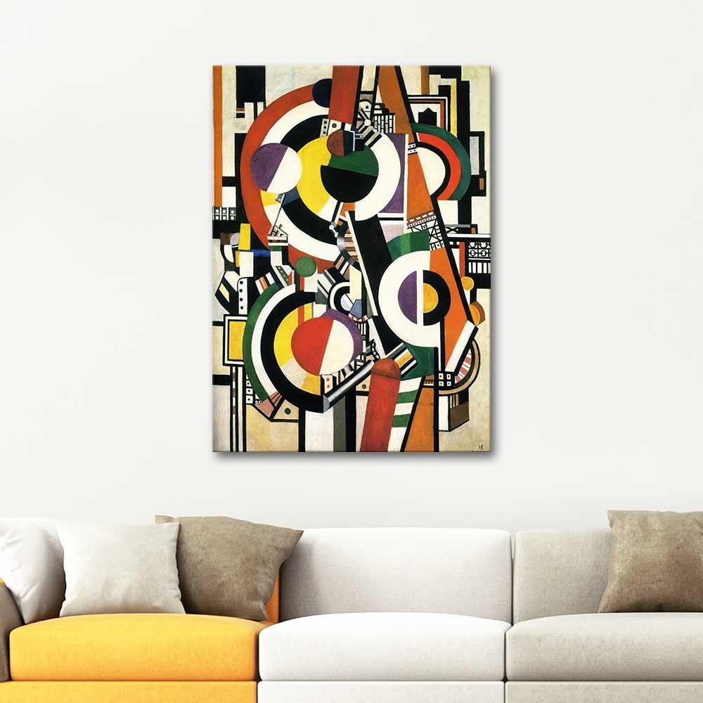 Fernand Leger Diskler Kanvas Tablo