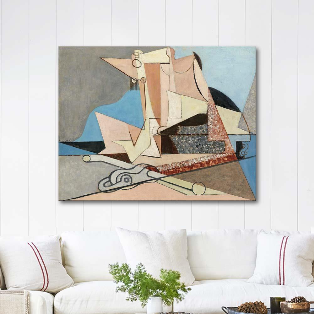 Figures Et Ancre Marine by Louis Marcoussis as Art Print