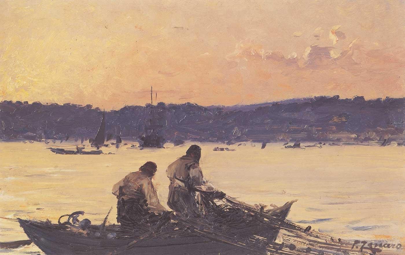 Fausto Zonaro Balıkçılar Kanvas Tablo