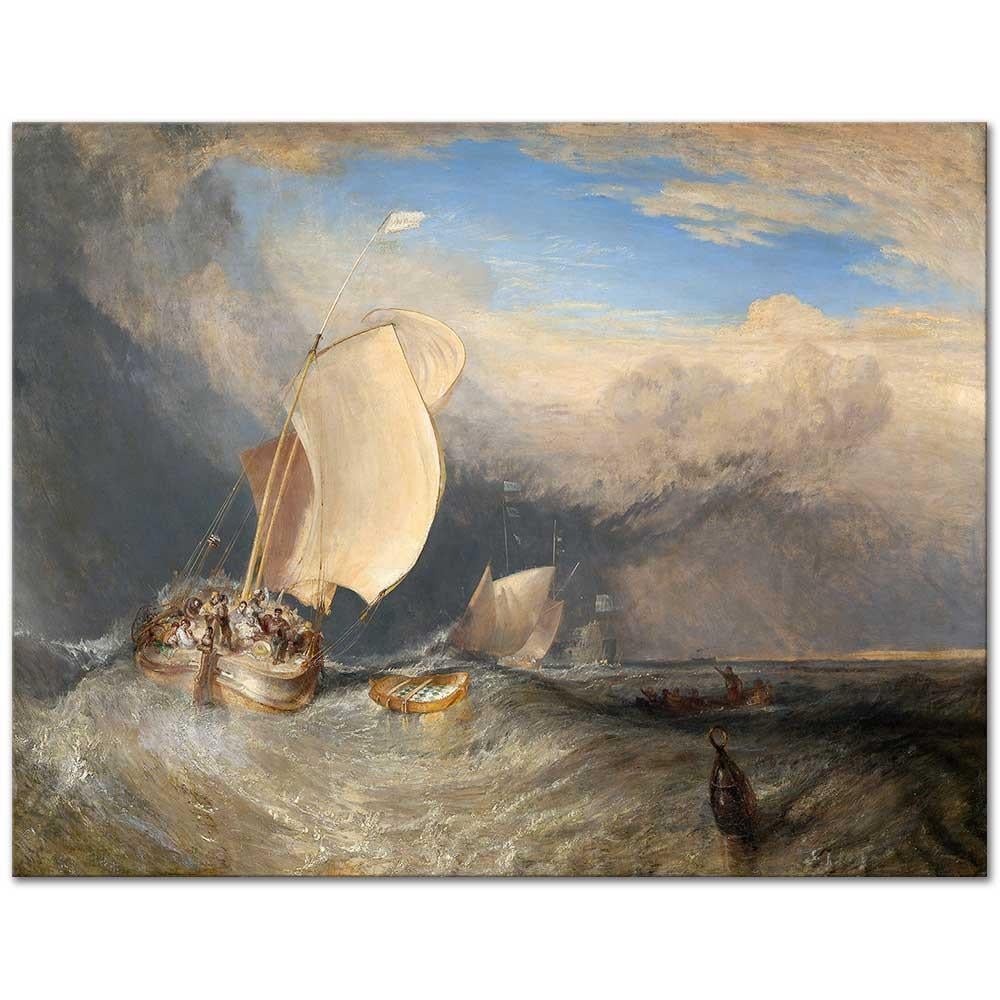 Fishing Boats with Hucksters Bargaining for Fish by Joseph Mallord William Turner as Art Print