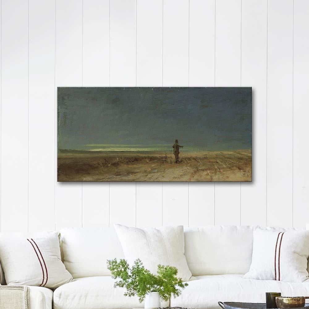 Carl Spitzweg Manzara ve Korkuluk Kanvas Tablo