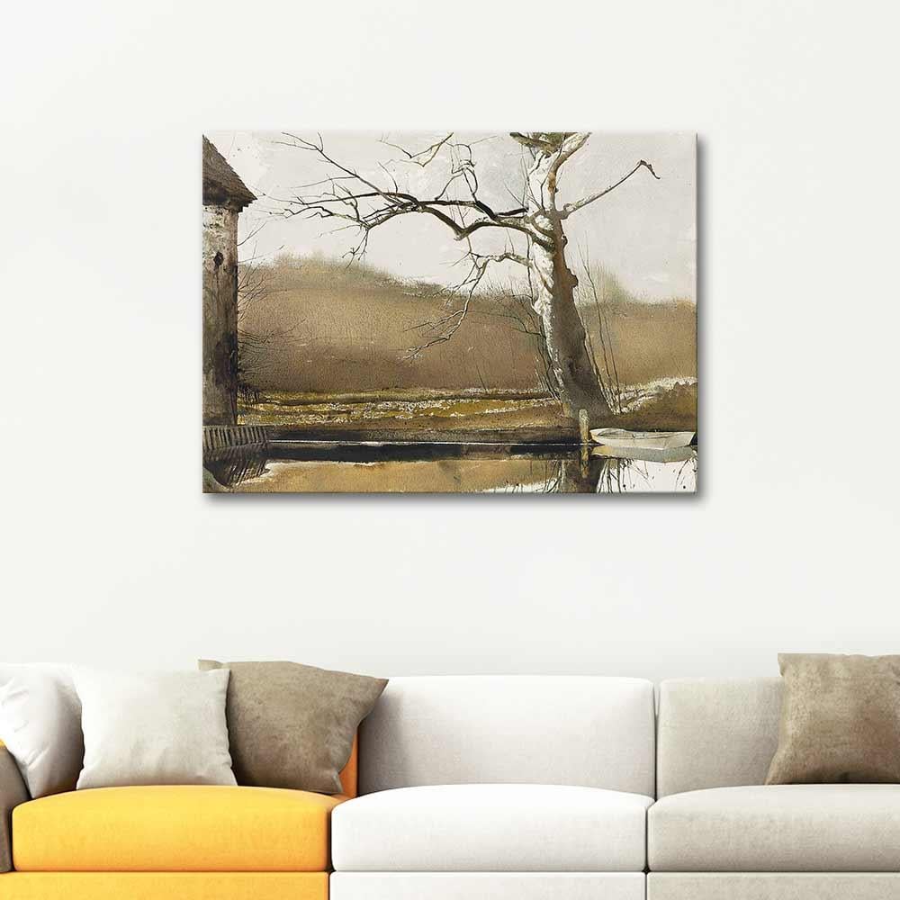 Andrew Wyeth Sandal Kanvas Tablo