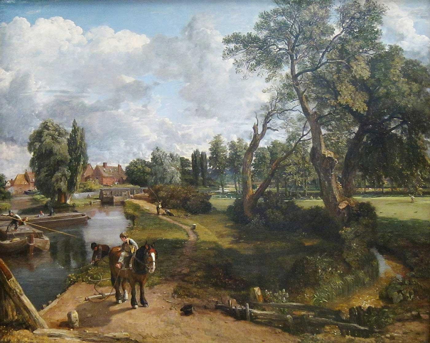 Flatford Mill by John Constable as Art Print