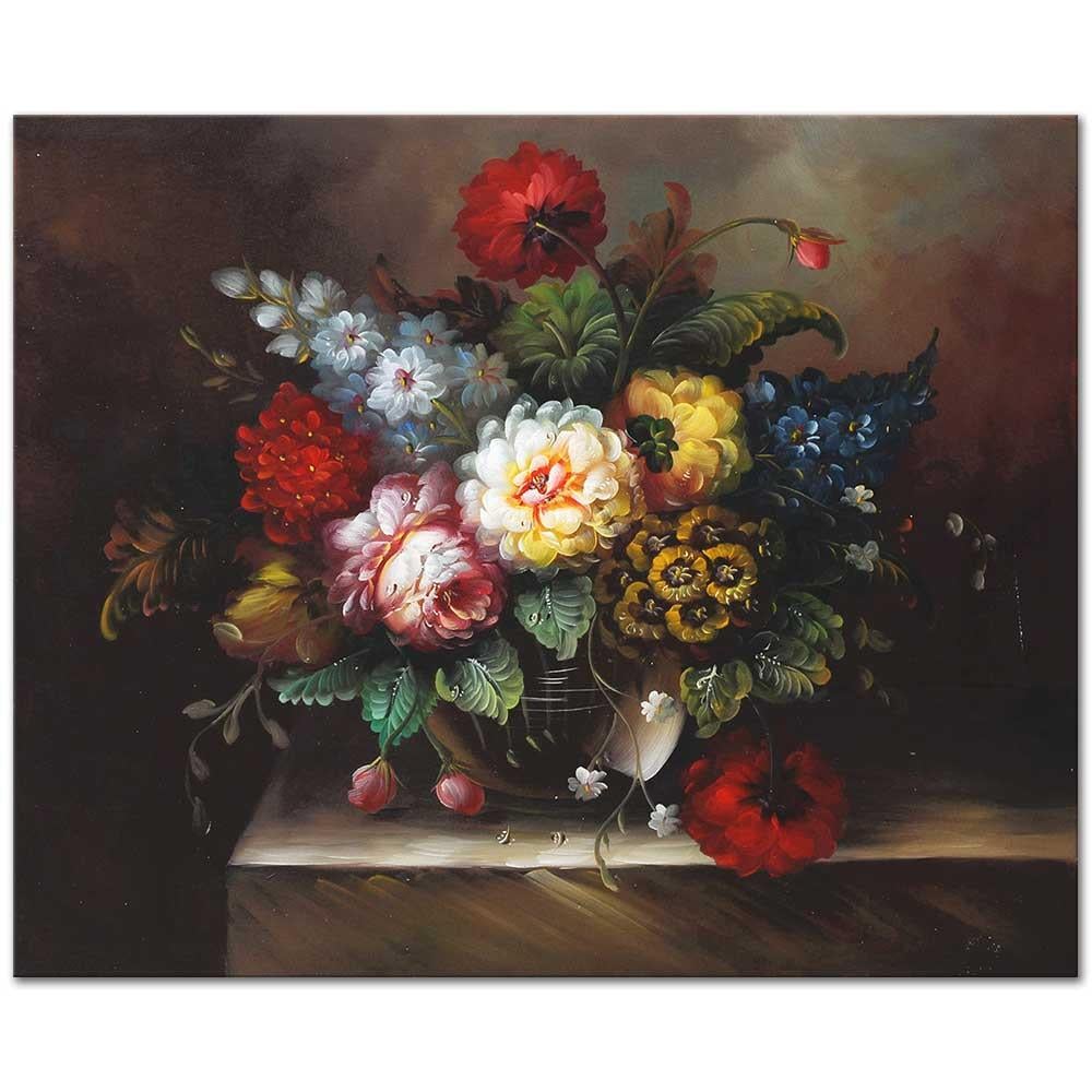 Flower Arrangement in a Vase as Art Print