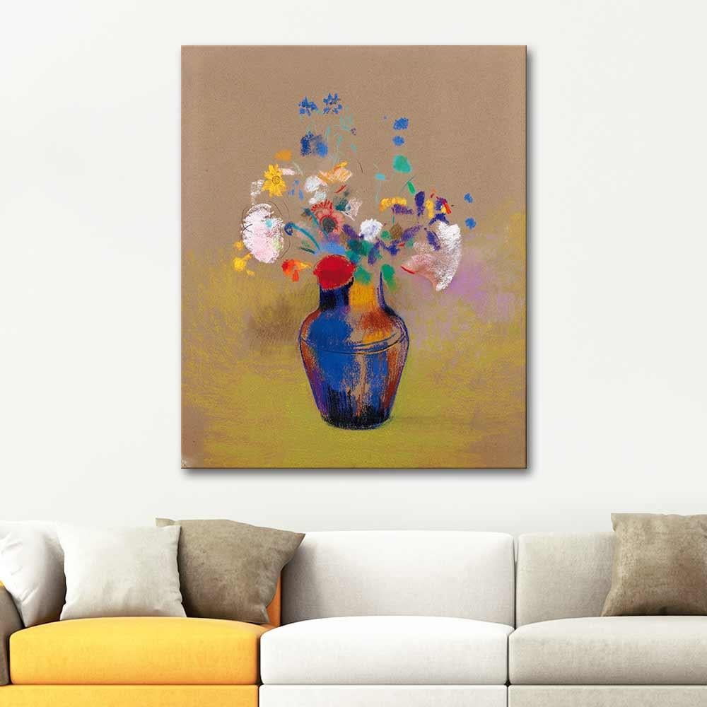 Flowers by Odilon Redon as Art Print