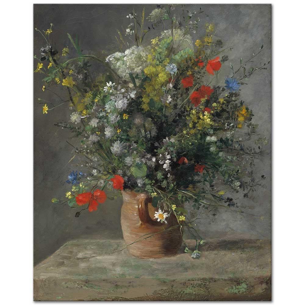Flowers in a Vase by Pierre Auguste Renoir