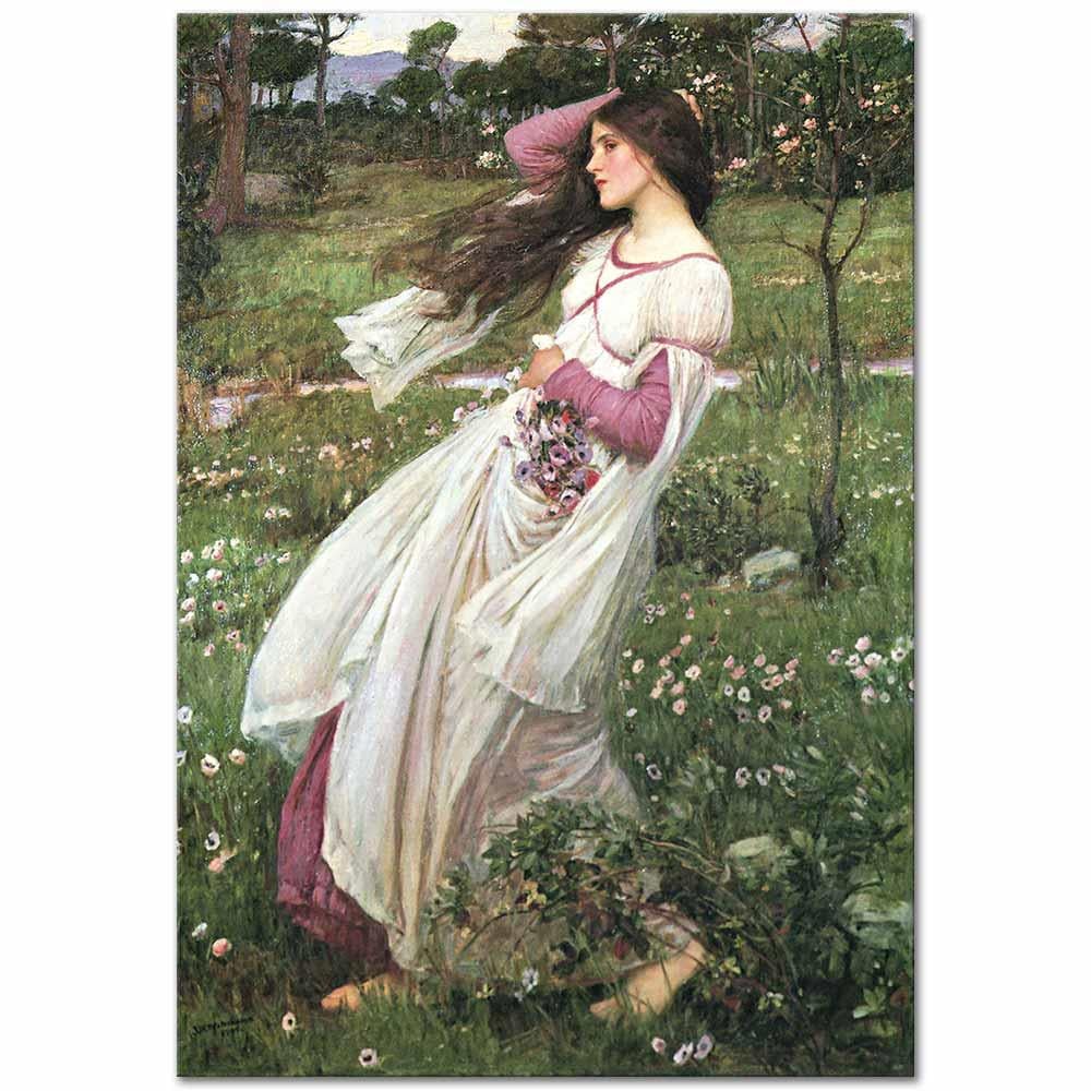 Flowers in the Wind by John William Waterhouse