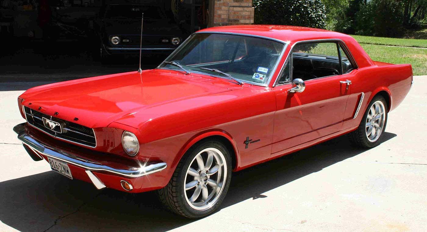 Ford Mustang 1965 Model Kanvas Tablo