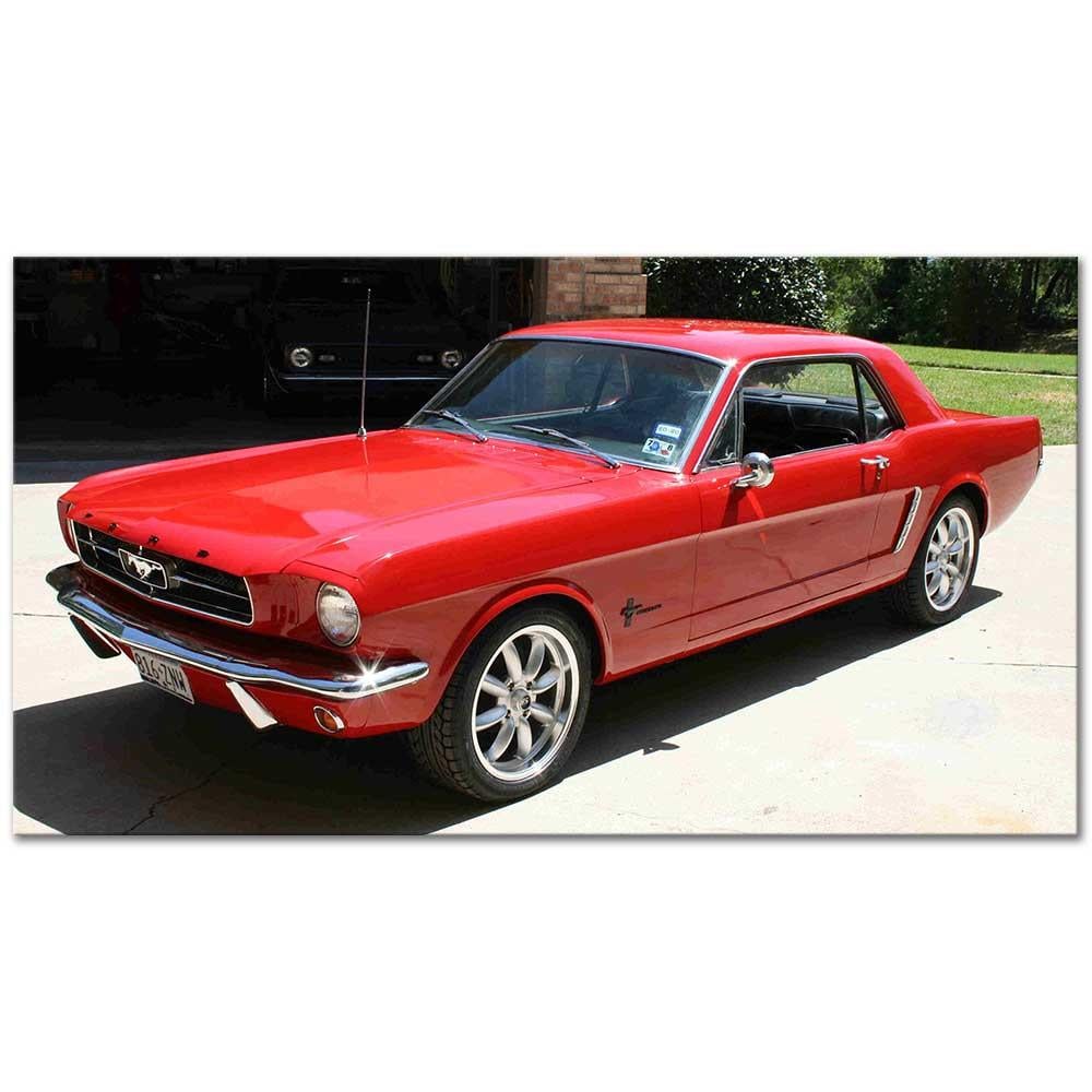 Ford Mustang 1965 Model Kanvas Tablo