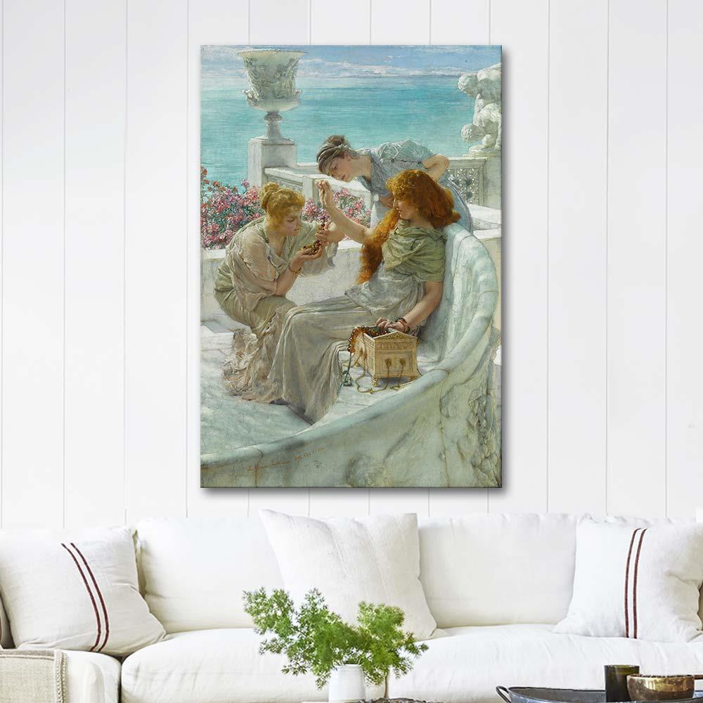 Sir Lawrence Alma-Tadema Şanslı Gözde Kanvas Tablo