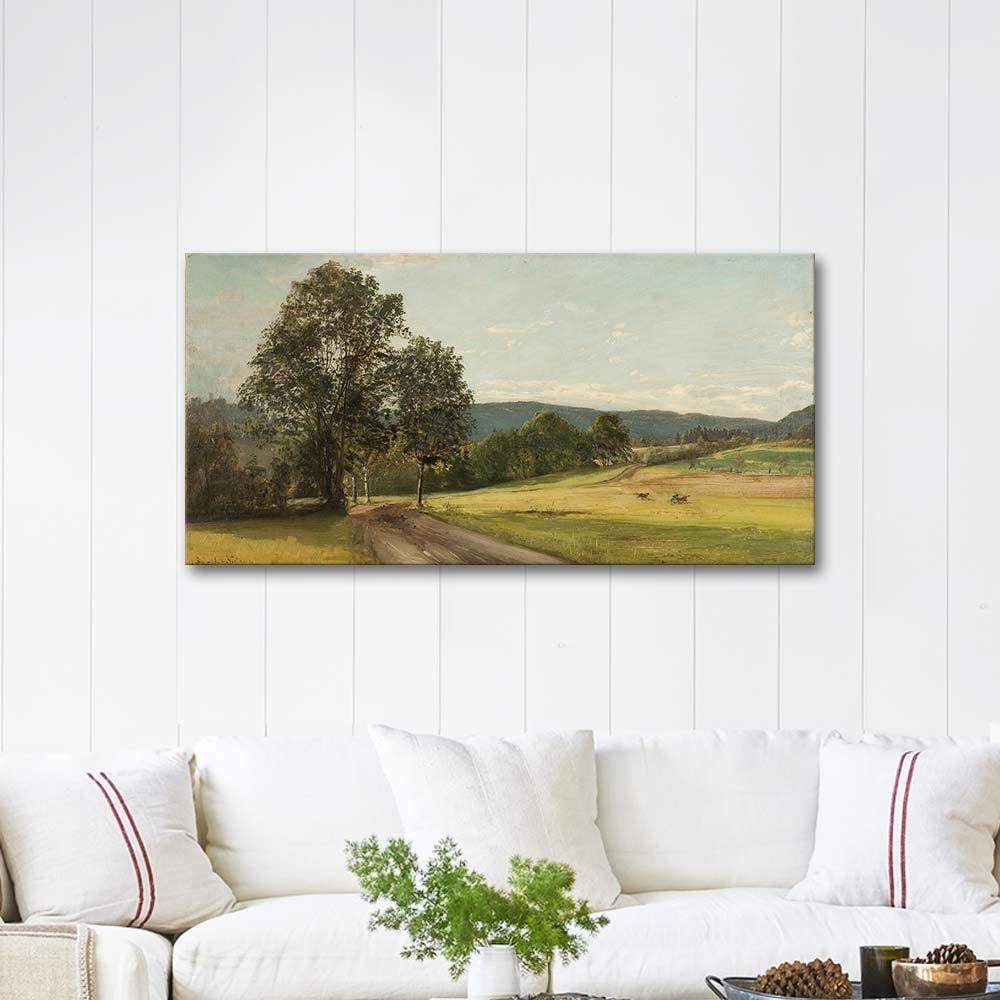 Fra Frøen Vestre Aker by Amaldus Nielsen as Art Print