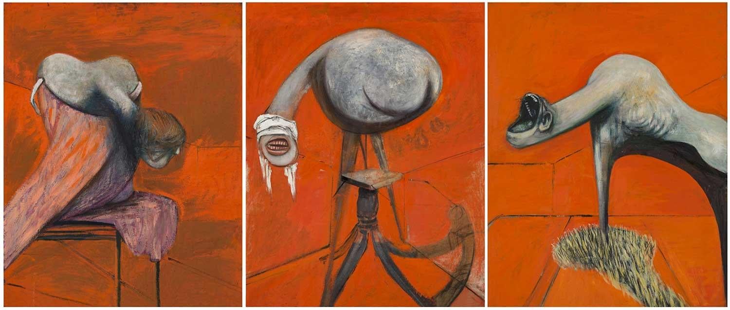 Francis Bacon Three Studies for Figures at the Base of a Crucifixion Art Print