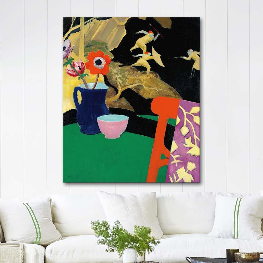 Francis Cadell Still Life with Lacquer Screen Art Print