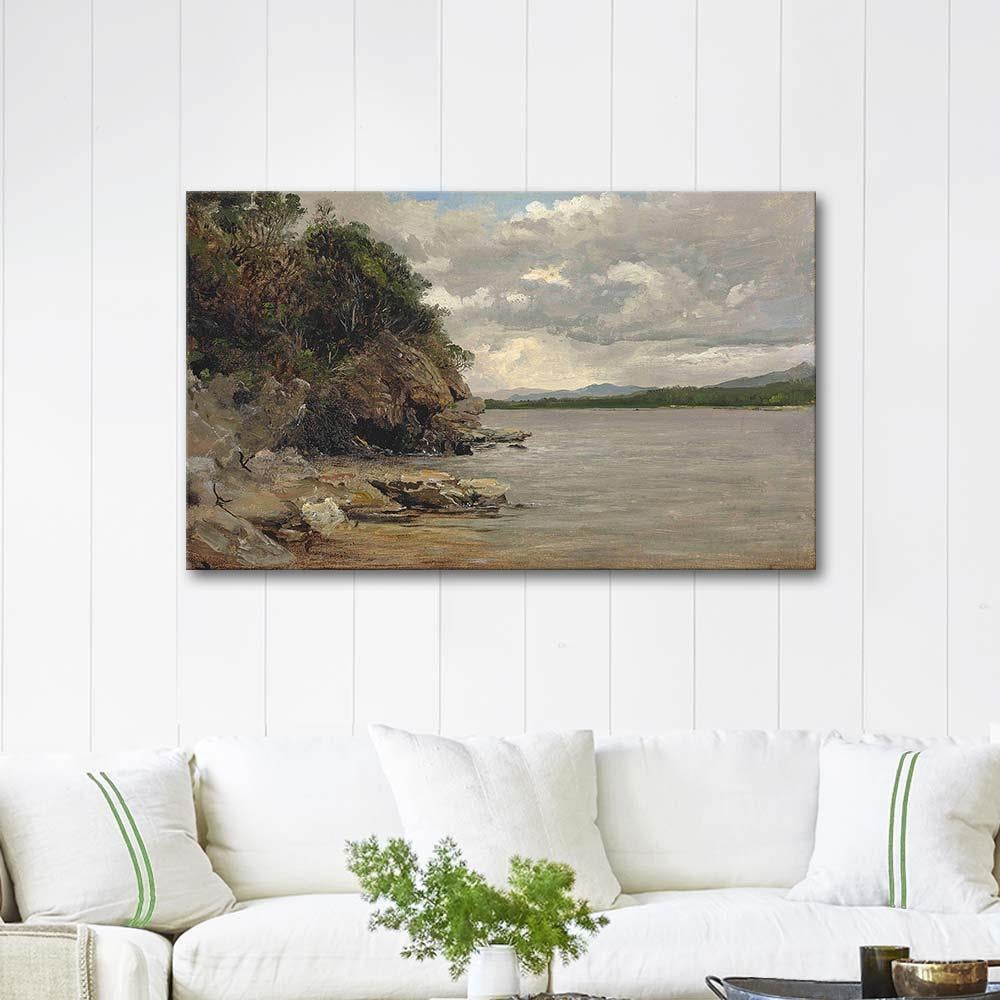 Francis Danby A Rocky Outcrop by a Lake Norway Art Print