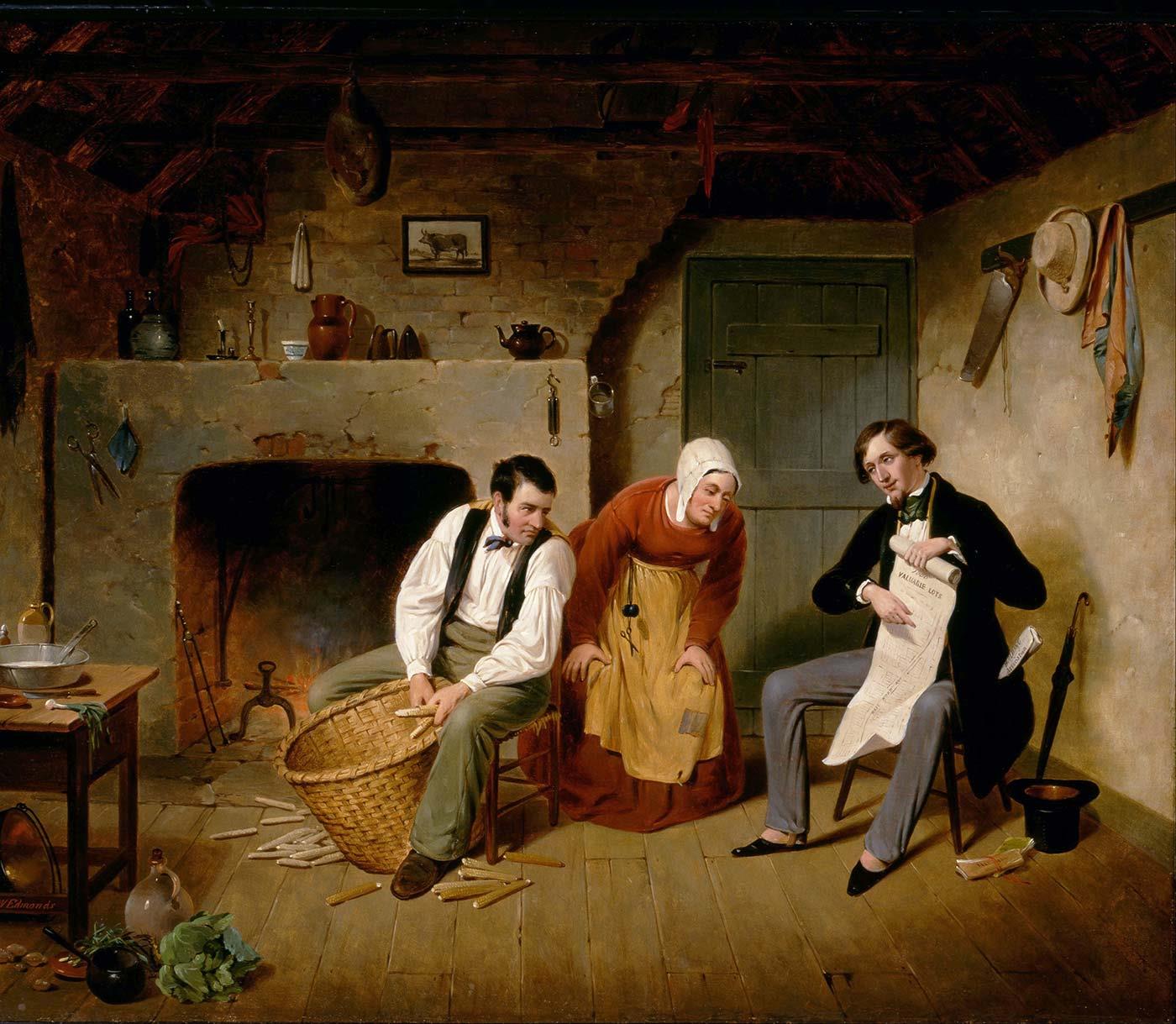 Francis William Edmonds Spekülatör Kanvas Tablo