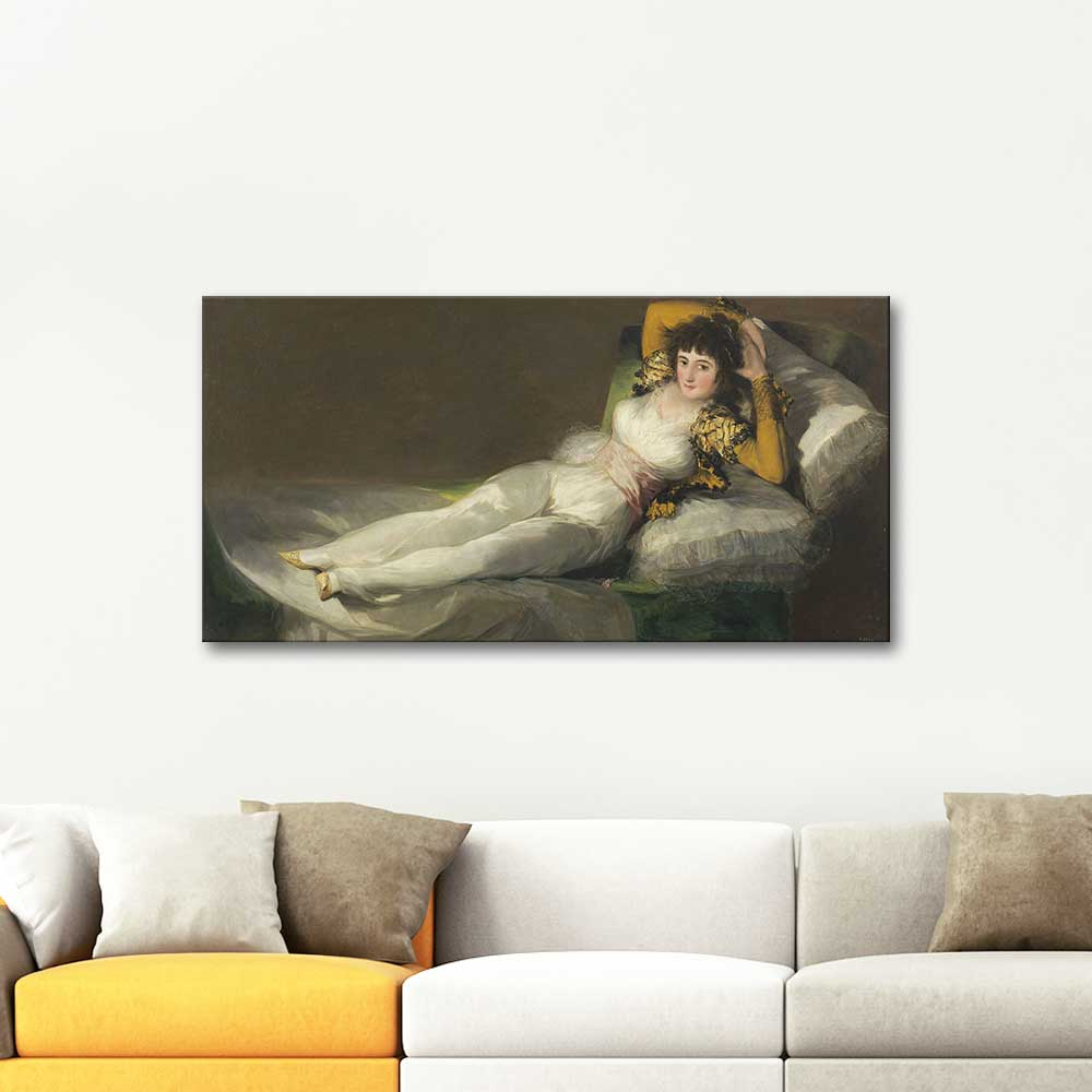 Francisco de Goya Maya Giyinikken Kanvas Tablo