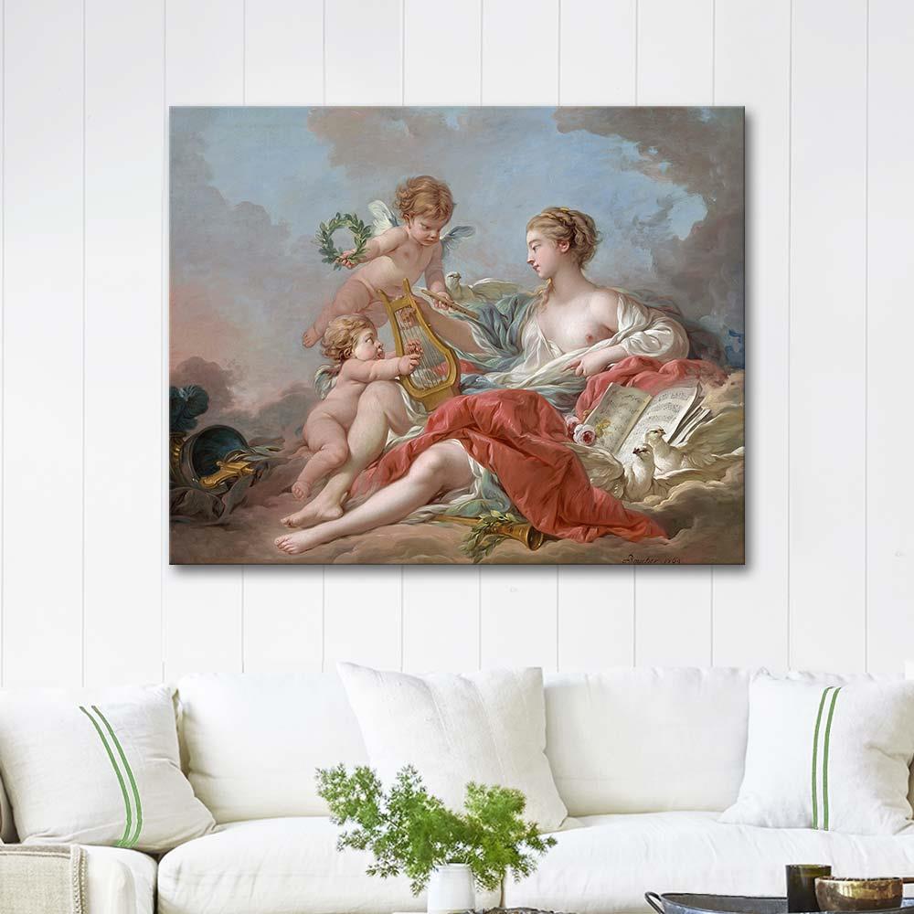 François Boucher Allegory of Music Art Print